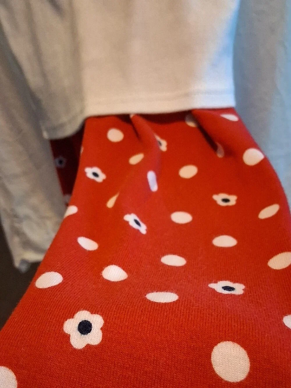 Gymboree Girls White & Red Ladybug Applique Pajama Set Size 8 Great Condition